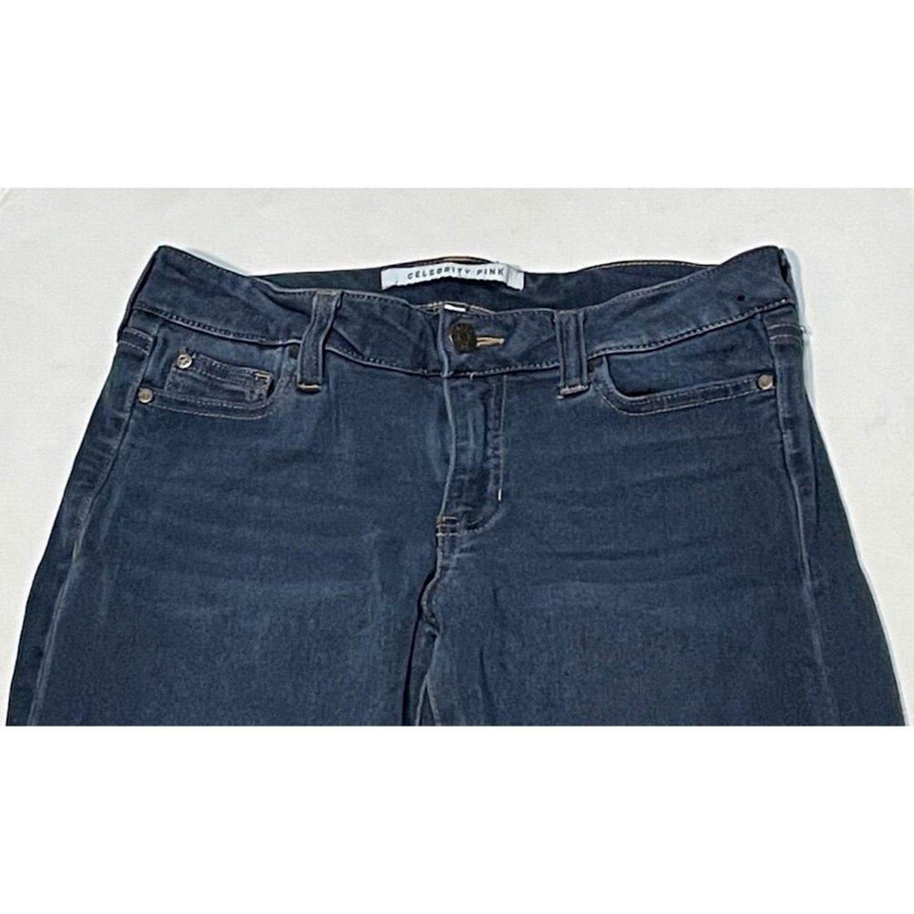 Celebrity Pink jeans womens 7 mid rise skinny stretch 27 x 28 blue - Picture 2 of 11